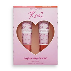 Makeup-Revolution's X Roxi Cherry Blossom Liquid Blush Duo, Pink, 0.50 fl oz Each, 2-Pack