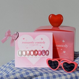 classic nail From the Nail Romantic Comedy Rocco Pink Magnetic Gel 8 Piece Set + 2 Top Gels / 프롬더네일 로멘틱 코미디 로코 핑크 자석젤 8종 세트+탑젤2개