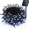 iShabao - Cadena de luces solares para exteriores, 33 pies,