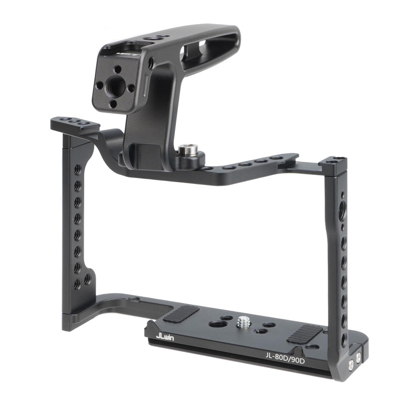 EOS 90D 80D 70D Cage, Hersmay Aluminium Camera Cage for