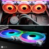 EZDIY-FAB White Moonlight 120mm RGB PWM Case Fan with RGB