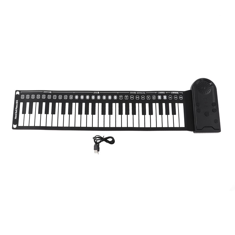 Hand Roll Piano 49 Key Portable Foldable Electric Keyboard Piano