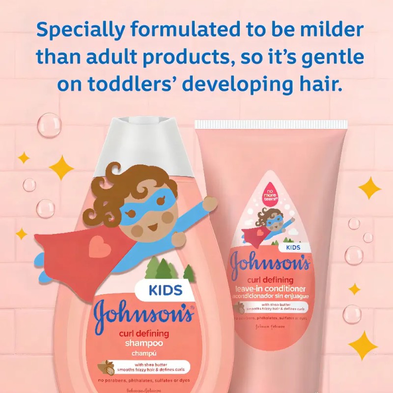 Curl Shampoo Kids Babies Champú Rizos Niños Bebés Johnson's