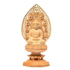 TheChanger Shouro Sculpture Buddha Statue, Shakyamuni Buddhist Statue, Soto Sect Rinzai Buddhist Altar Statue, Wood Carving, Cypress Wood, Praying Evil Protection, Flying Sky Horse, Octagonal Base (H x W x D): 11.0 x 4.7 x 4.7 inches (28 x 12 x 12 cm)
