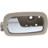 FEMPRXZ Car Door Handle Interior Rear Left Beige Chrome with