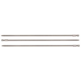 VEGA #2 Square Drive 8 Inch Extra Long Bits. Professional Grade SQ2 Robertson Square Bits. 1200R2A-3 (Pack of 3)