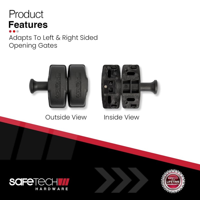 Safetech Hardware Magnetic Side Pull Gate Latch | General Purpose
