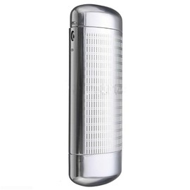 HIQIU Portable Hard Shell Glasses Case Metal Aluminium Box Glasses Case Hard Case Glasses Case Silver, silver