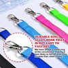 CANWELUX 12 Pack Neon Hot Pink Lanyard for ID Badges,Lanyard