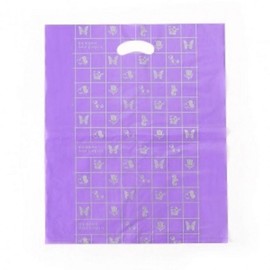 100-Pack Purple Garment Vinyl Bags (40x50cm)