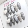 Winter handmade nail tips - Oval / 폭닥폭닥 겨울 수제네일팁