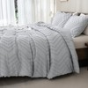 Andency King Comforter Silver Grey, Boho Grey Soft Warm Bedding