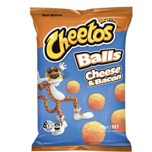 Cheetos Bulk Cheetos Cheese & Bacon Balls 90g ($2.70 each x 12 units)