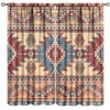 Aztec Blackout Curtains Rustic Western Native American Aztec Style Print