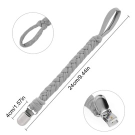 4 Pcs Clip de Chupete para Niños y Niñas Correas para Chupones Correa Chupones Bebé Clip Chupon Clips del Chupete del Bebé Correa de Algodón Universal Infantil Regalo de La Ducha de Bebé Titular de Chupete Universal para Todos Los Chupetes Baberos y Mant