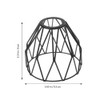 Mobestech Elegant Geometric Pattern Wrought Iron Pendant Shade 2pcs for