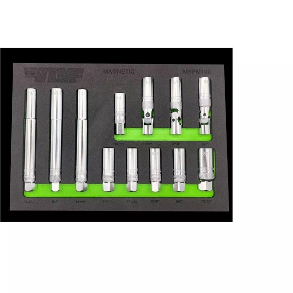 Vim Tools MSPM100 3/8'' Drive Magnetic Spark Plug Socket Master