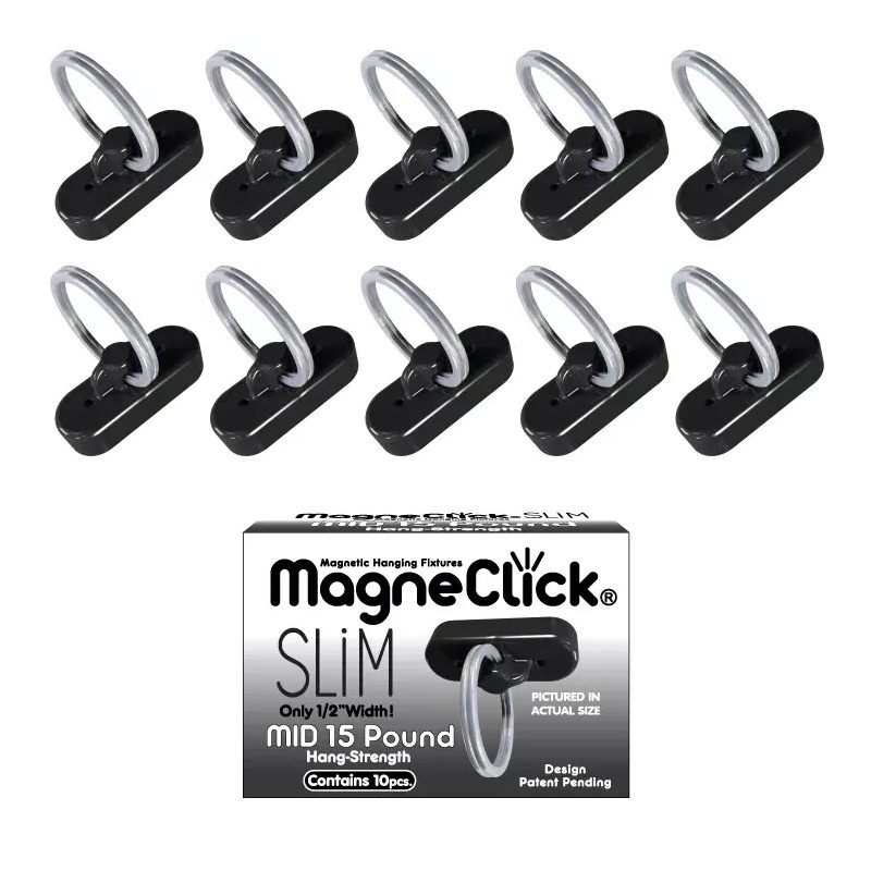 balloonin. MagneClick® SLiM Ceiling Magnet Starter Kit (15lb Black)