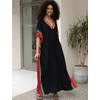 Kaftan Dresses for Women V-Neck Print Swimsuit Cover Up Plus