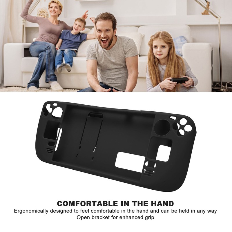 Kickstand Case for Steam Deck Hands Free Full Protection Fingerprint