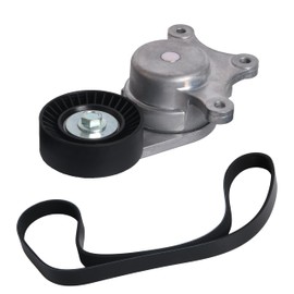 38485 49450 Drive Belt Tensioner with Pulley,Fit for Ford Explorer 11-19,for Edge 07-18,for Fusion 10-12,for lincoln mkx 07-18,for mkt 10-19,for Mercury Sable 08-09,for Mazda 6 09-13,for CX-9 07-15