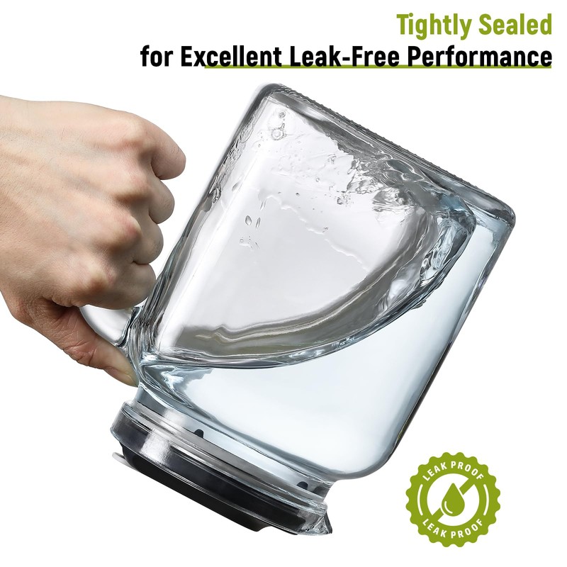 68 Oz Seal Pitcher With Lid and Spout, Large Iced