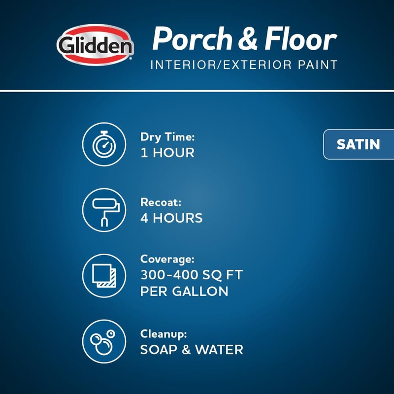Glidden Porch and Floor with Cool Surface Technology Satin Interior/Exterior