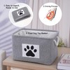COMFY HOMI 2Pcs Dog Toy Basket Collapsible Pet Toy Storage