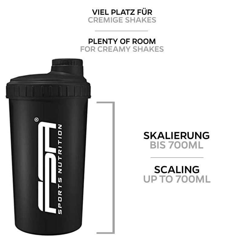 FSA Nutrition Protein Shaker 700 ml with Measuring Scale and