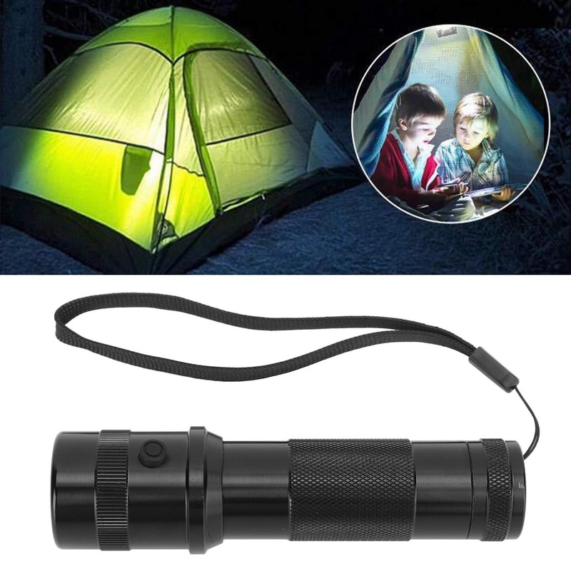 Asixxsix Multicolor LED Flashlight, 10 Colors RGB Flashlight IPX4 Waterproof