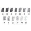 12 Graded Pencils - Draws, Tones & Shades without mess