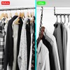 Ncheli Pack of 4 5-in-1 Clothes Hangers, Space-Saving, Rotating Magic