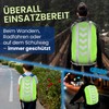 FLEXEO Rain Cover Backpack Cover with Reflectors (42-55L) in Yellow,