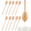 Wooden Honey Mixing Stirrer 10Pcs 6inch Honey Dipper Sticks Honey
