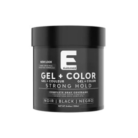 Please refer to product description details 엘레강스 블랙 컬러 헤어 스타일링 젤 스트롱 홀드 8.45온스 Elegant Black Color Hair Styling Gel Strong Hold 8.45oz