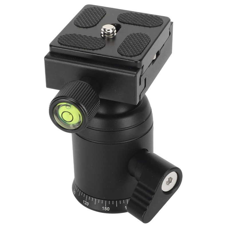 Panoramic Ball Head 360 Degree Rotating 3/8in Thread Metal Tripod