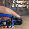 Lsoar RJ45 Crimp Tool Kit Pass Through RJ45 Crimper, Ethernet
