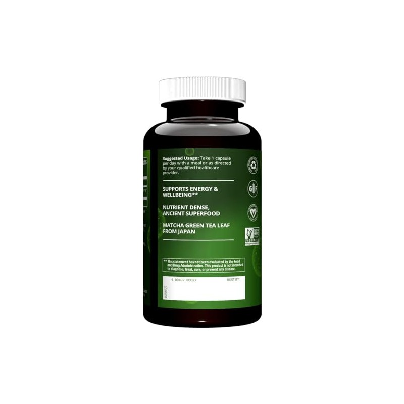 MRM Matcha Green Tea Capsules - Antioxidants for Daily Energy