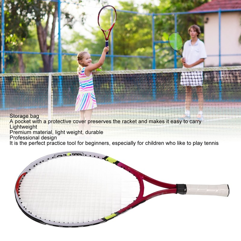 REGAIL Children Tennis Racket 23in Aluminum Alloy Racquet Teenager Training
