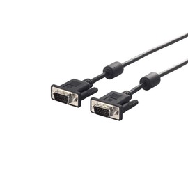 Buffalo BSDCV20BK BUFFALO Display Cable, Extra Fine Point D-Sub15:D-Sub15 with Core, Black, 6.6 ft (2.0 m)