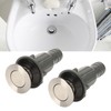 2 Pcs Bathroom Sink Stopper Stainless Steel Wash Basin Drain