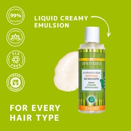 Orientana - Natural Hair Conditioner Ginger & Lemongrass | Vegan Sulphate Free Hair Loss Treatment For Women For Shiny Hair | Moisturising Strengthening Softening Nourishing - 210ml