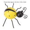 4Pcs Ladybug Wall Decor Lady Bug Ornament Wrought Iron Insect