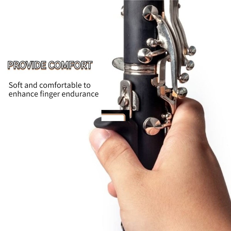 Dilwe Clarinet Thumb Protector, Rubber Clarinet Thumb Rest for Oboe