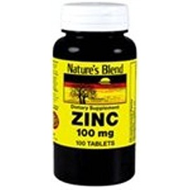 Nature's Blend Zinc Gluconate 100 mg, 100 Tablets