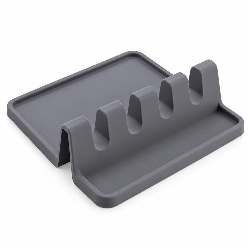 Silicone Spoon Rest for Kitchen Countertops – Non-Slip Utensil Holder