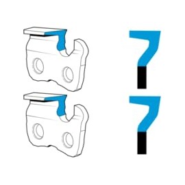 2 PK Oregon 21LPX066G 16" PowerCut Full Chisel Saw Chain .325" .058" 66DL