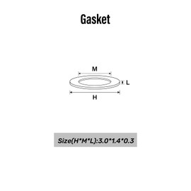 （1000 Pcs）Eyeglasses Gasket Metal 1.2/1.4MM Eyewear Part for Glasses Shop and Manufacture By Dhoptical ((1000 PCS) 3.0mm*1.4mm*0.3mm(Commonly Used))