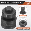 sourcing map Hydraulic Hole Punch Die Φ14mm Round Hole 40Cr