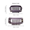 BasicSense 60 pcs Hair Extensions Strong Metal Snap Teeth Clips